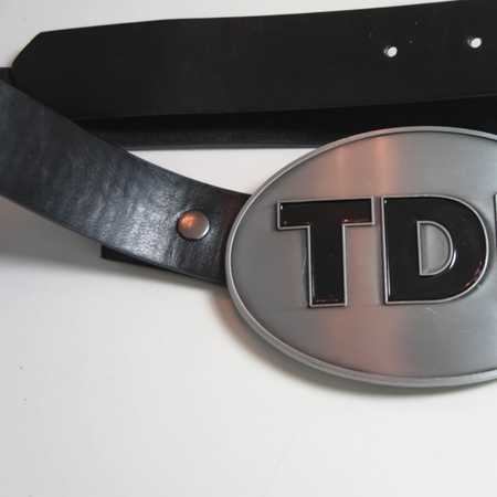 0152 Leather belt with metal buckle – onesize